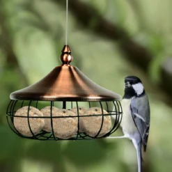 Vogelfutterhäuschen im Freien Hängender Futterspender für Wildvögel 17 x 17 x 14 cm