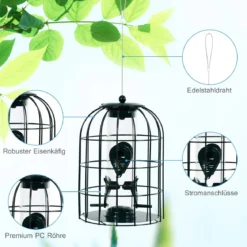 Vogelfutterspender Eichhörnchensicher Futtersäule Hängende Vogelfutterstation Vogelhaus Vogelfutterspender Futterhaus