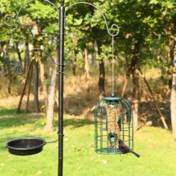 Vogelfutterspender Eichhörnchensicher Futtersäule Hängende Vogelfutterstation Vogelhaus Vogelfutterspender Futterhaus