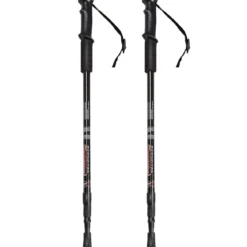 Wanderstöcke 2er Pack verstellbare Walking Kletter Stöcke 66-137 cm Schwarz