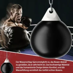 Wasser-Boxsack mit Einfüllrohr & Metallkette Hängender Punchingball Wasserboxsack Boxsack