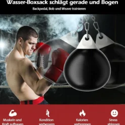 Wasser-Boxsack mit Einfüllrohr & Metallkette Hängender Punchingball Wasserboxsack Boxsack