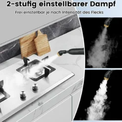 1600W Dampfreiniger Dampfdruck: 3 bar, Aufheizzeit: 15s, Temperatur: bis zu 180℃ Handdampfreiniger