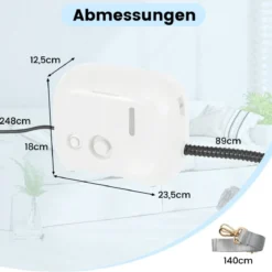 1600W Dampfreiniger Dampfdruck: 3 bar, Aufheizzeit: 15s, Temperatur: bis zu 180℃ Handdampfreiniger