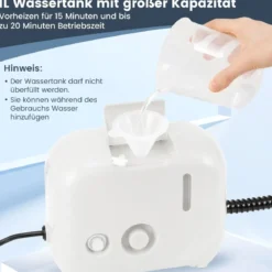 1600W Dampfreiniger Dampfdruck: 3 bar, Aufheizzeit: 15s, Temperatur: bis zu 180℃ Handdampfreiniger
