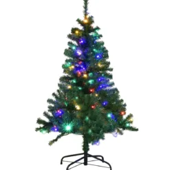 Weihnachtsbaum Künstlicher Tannenbaum mit LED-Lichterketten Christbaum beleuchtet 150cm