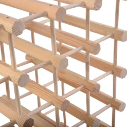 Weinregal aus Holz Flaschenregal Weinständer 40 Flaschen Holzregal Weinschrank