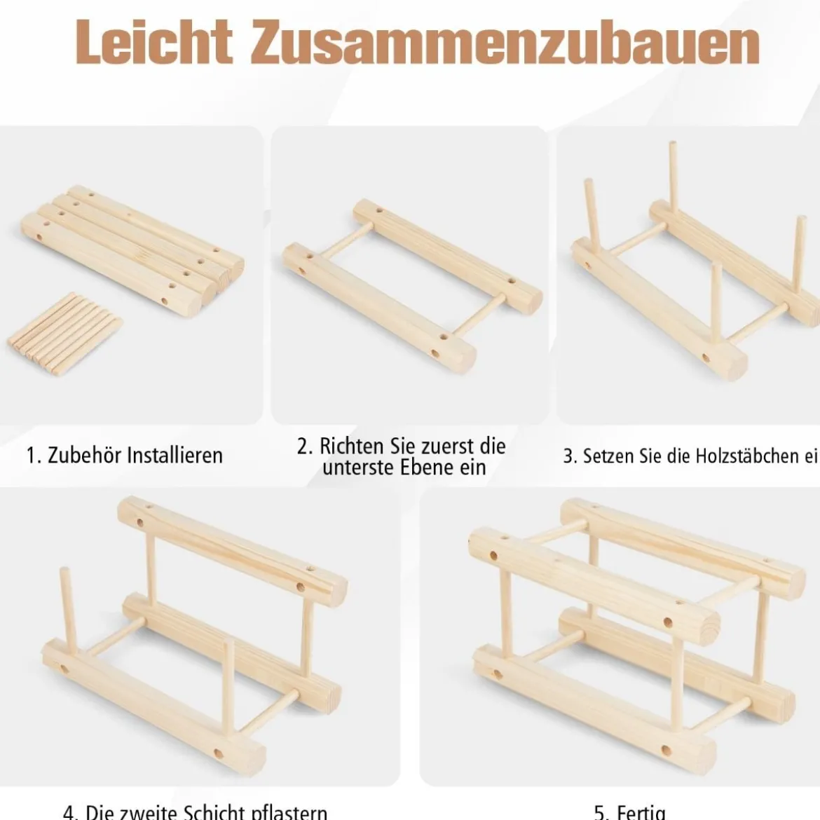 Weinregal aus Holz Flaschenständer Weinständer für 36 Flaschen Flaschenregal Weinflaschenhalter Natur