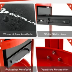 Werkstatthocker 150 kg Belastbar Werkstattsitz mit 2 Schubladen & Dosenhalter