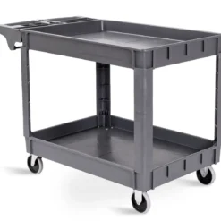 Werkstattwagen Werkzeugwagen Rollwagen mit 2 Fächer Grau 118 x 64 x 84 cm