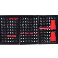Werkzeugwand Lochwand Werkstattwand mit 17tlg. Werkzeughalter-Set 120x60cm erweiterbar