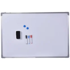 Whiteboard Magnettafel Schreibttafel Wandtafel Memoboard mit Alurahmen (120x90 cm)