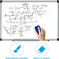 Whiteboard Magnettafel Schreibttafel Wandtafel Memoboard mit Alurahmen 60 x 40 cm