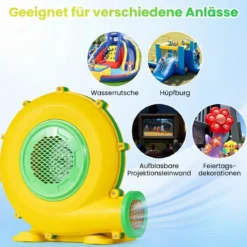 950W Hüpfburge-Gebläse mit Griff & Erdspießen Luftgebläse Radiallüfter