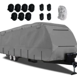 Wohnwagen Abdeckung aus Vliesstoff Schutzhülle für Wohnmobil Abdeckplane 493 x 260 cm