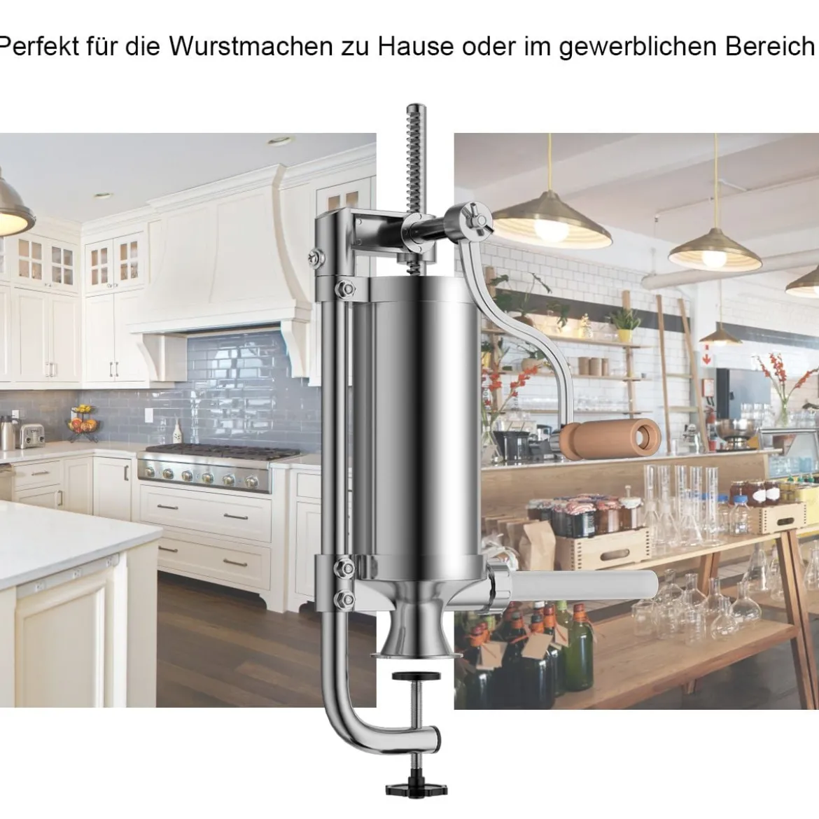 Wurstfüller Wurstmaschine Wurstfüllmaschine Wurstspritze inkl. 4 Füllrohre