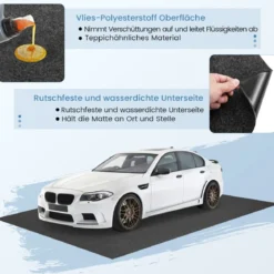 252,5 x 221 cm Garage Bodenmatte Rutschfeste Wasserabweisende Ölmatte Antirutschmatte