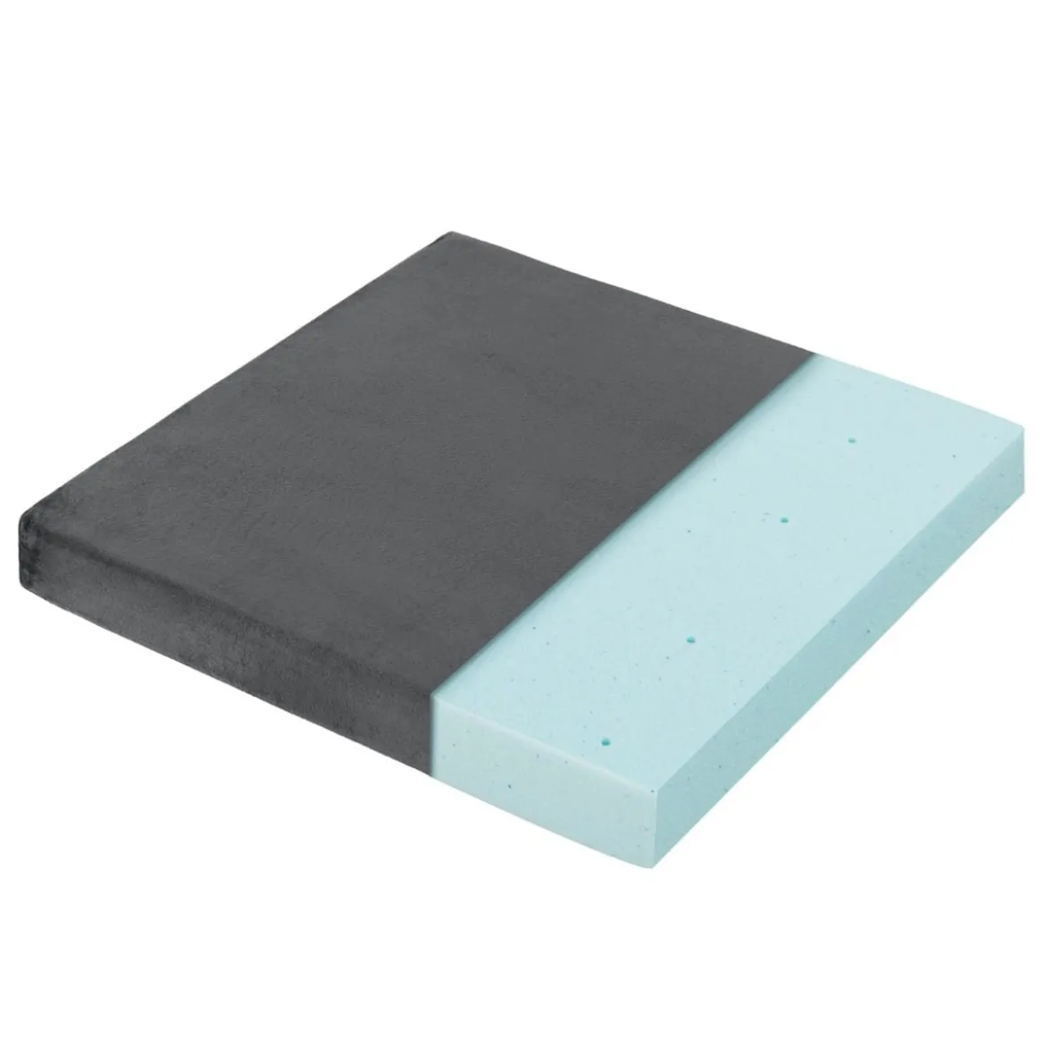 45 x 45 cm Große Memory-Schaum-Sitzkissen 5 cm Dicke Stuhlauflagen Grau