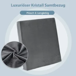 45 x 45 cm Große Memory-Schaum-Sitzkissen 5 cm Dicke Stuhlauflagen Grau