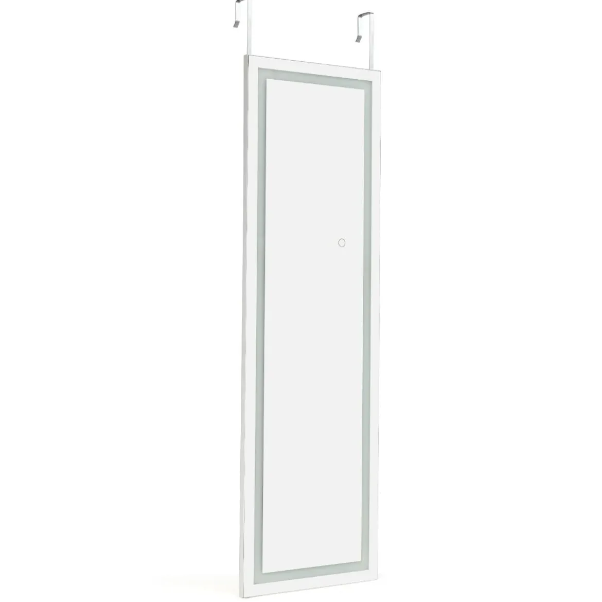 37 x 120 cm 2 in 1 Wandspiegel mit 3 Farben LED Beleuchtung Ganzkörperspiegel Hängespiegel