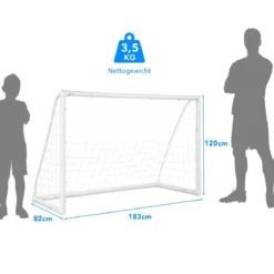 180 x 120 cm Kinder Fußballtor für Spiele und Training von Kindern und Teenagern ab 6 Jahren
