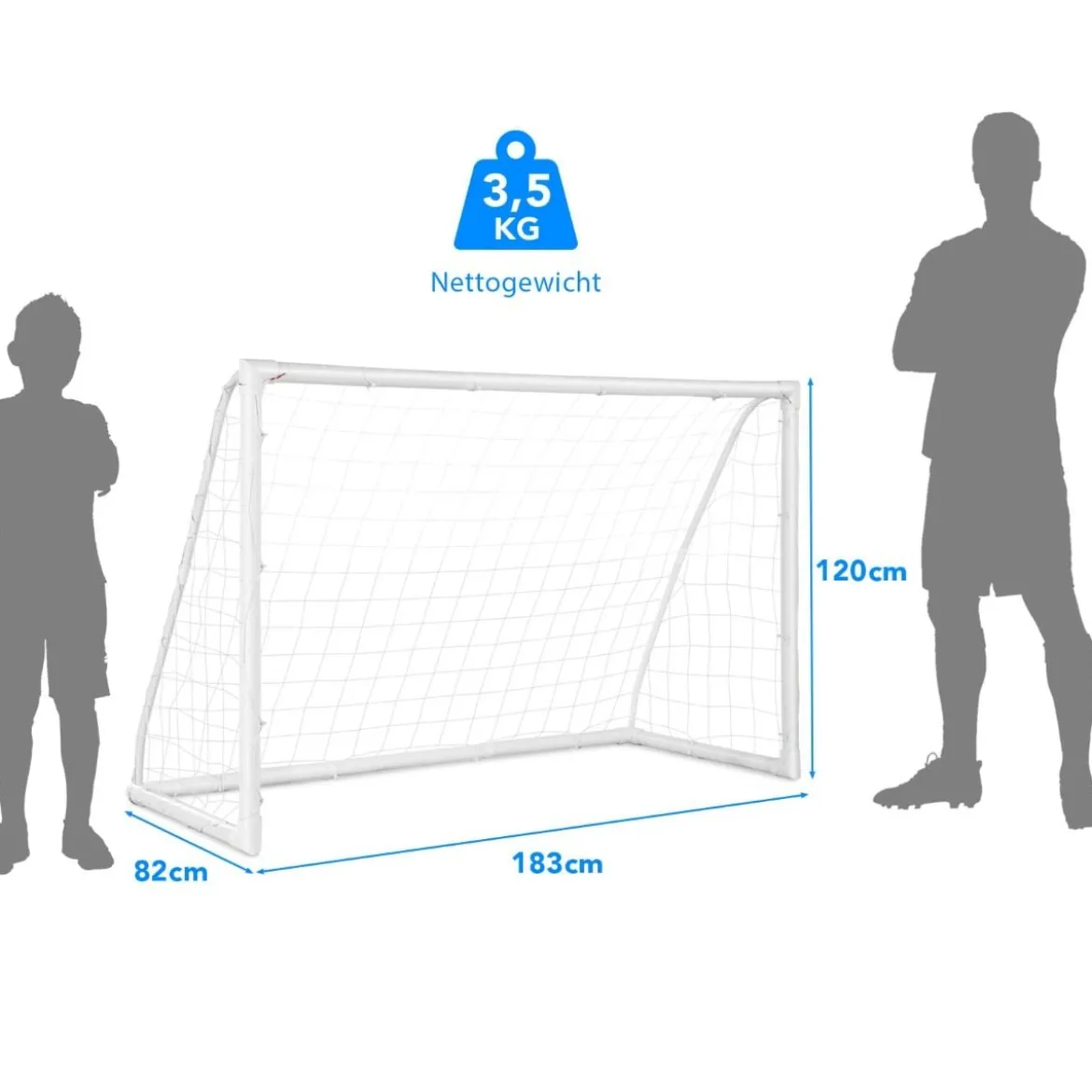 180 x 120 cm Kinder Fußballtor für Spiele und Training von Kindern und Teenagern ab 6 Jahren
