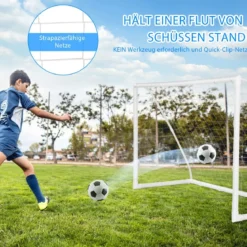 180 x 120 cm Kinder Fußballtor für Spiele und Training von Kindern und Teenagern ab 6 Jahren