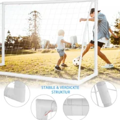 180 x 120 cm Kinder Fußballtor für Spiele und Training von Kindern und Teenagern ab 6 Jahren