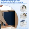 120 x 76 cm Tragbarer Tischtennistisch klappbares Mini-Tischtennis-Set für Kinder & Erwachsene mit Netz