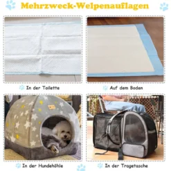 75 x 75 cm Trainingunterlage Hunde Welpenunterlage Puppy Hygieneunterlagen 150 Stück