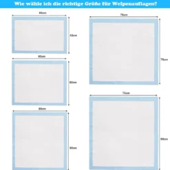 75 x 75 cm Trainingunterlage Hunde Welpenunterlage Puppy Hygieneunterlagen 150 Stück