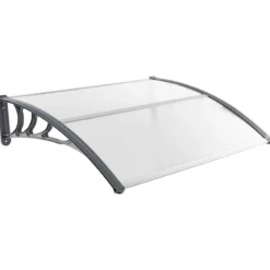 122 x 99 cm Vordach für Haustür Überdachung Haustürvordach Pultvordach