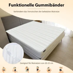 160 x 140 cm Wärmeunterbett mit 2 Unabhängigen Temperaturzonen Maschinenwaschbar