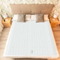 160 x 140 cm Wärmeunterbett mit 2 Unabhängigen Temperaturzonen Maschinenwaschbar