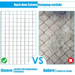 0,9 x 15 M Eisengitter Gewebe mit 7 x 7mm Öffnungen als Baumschutz Stütze