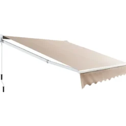2,5 x 2 m Gelenkarmmarkise mit UV- & Wasserbeständigem Material & Kurbel