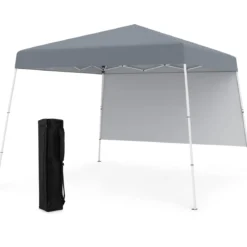 3 x 3 m Pop up Pavillon Faltpavillon Gartenzelt Wasserdicht & Sonnenschutz Gartenpavillon Grau