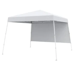 3 x 3 m Pop up Pavillon Faltpavillon Gartenzelt Wasserdicht & Sonnenschutz Gartenpavillon Partyzelt Weiß