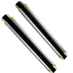 2 x Rollstuhlrampe bis 270 kg 91,5-152,5cm Teleskoprampe mit Antirutsch Belag Laderampe Rampe Alu