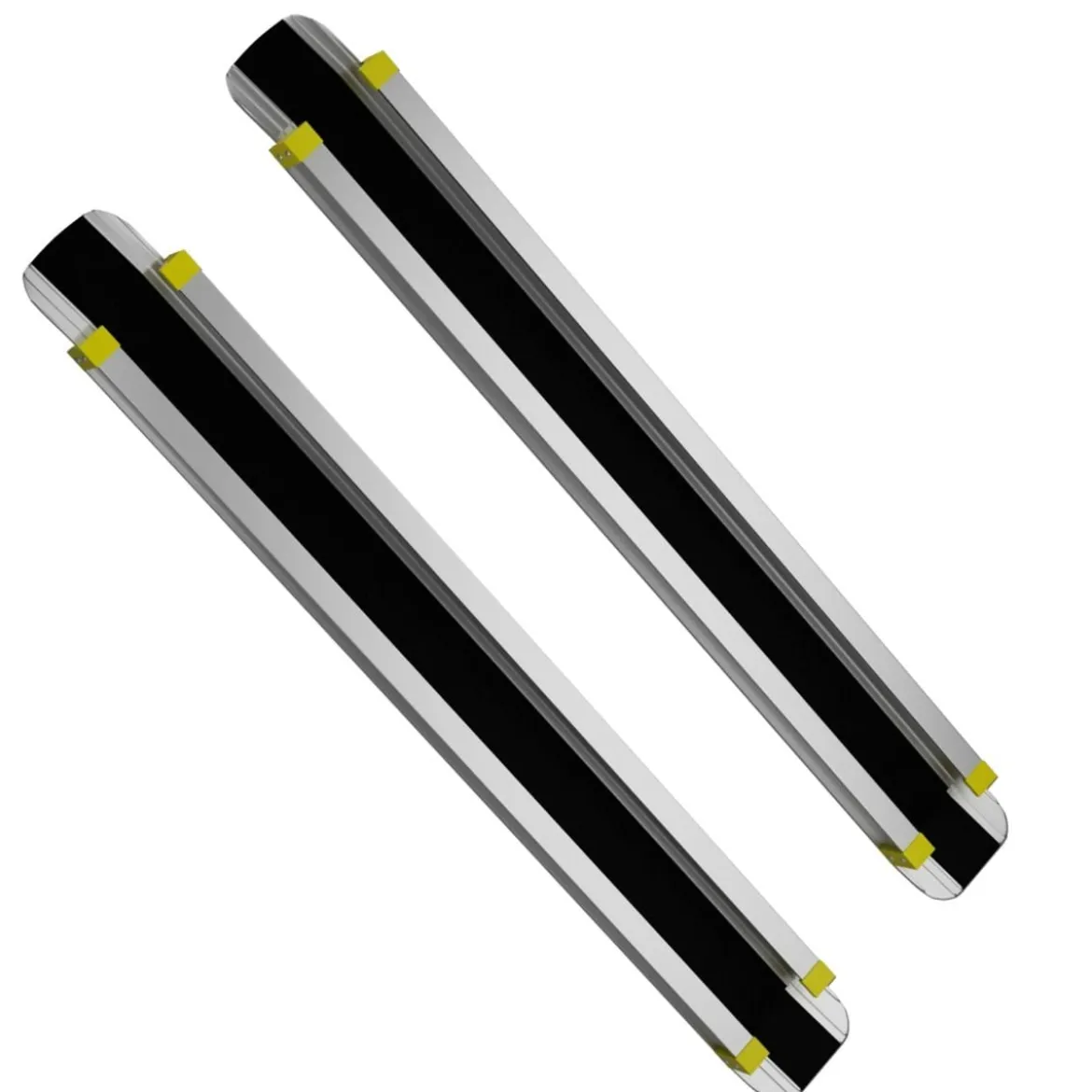 2 x Rollstuhlrampe bis 270 kg 91,5-152,5cm Teleskoprampe mit Antirutsch Belag Laderampe Rampe Alu
