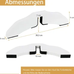 2 x Stützfüße aus Kieferholz für Hunde Absperrgitter 2 cm Gitterfüße für Schutzgitte