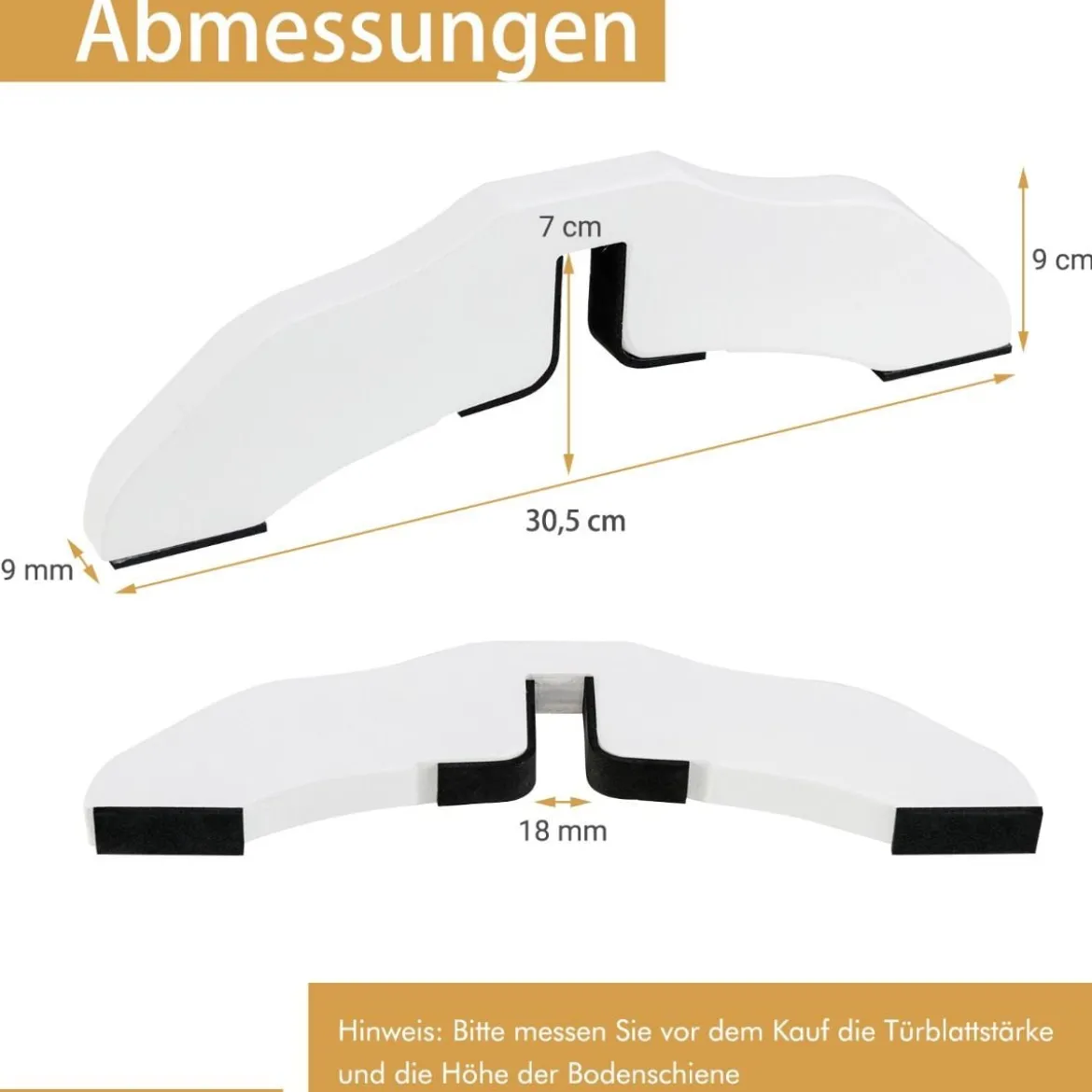 2 x Stützfüße aus Kieferholz für Hunde Absperrgitter 2 cm Gitterfüße für Schutzgitte