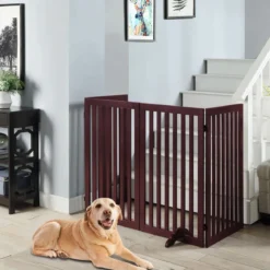 2 x Stützfüße aus Kieferholz für Hunde Absperrgitter 2 cm Gitterfüße für Schutzgitte