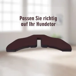 2 x Stützfüße Kieferholz für Hunde Absperrgitter 2 cm Gitterfüße für Schutzgitte Braun