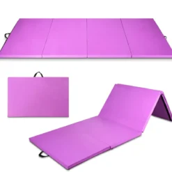 240 x 116 x 5 cm faltbare Gymnastikmatte Sportmatte Fitnessmatte Turnmatte Lila