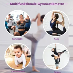 240 x 116 x 5 cm faltbare Gymnastikmatte Sportmatte Fitnessmatte Turnmatte Lila