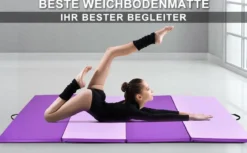 240 x 120 x 5 cm Klappbare Tragbare Gymnastikmatte Yogamatte Weichbodenmatte