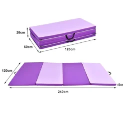 240 x 120 x 5 cm Klappbare Tragbare Gymnastikmatte Yogamatte Weichbodenmatte