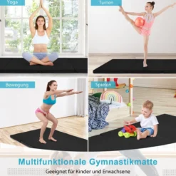 240 x 120 x 5 cm Weichbodenmatte Gymnastikmatte klappbar Yogamatte mit Klettverschluss und 2 Tragegriffe