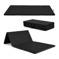 240 x 120 x 5 cm Weichbodenmatte Gymnastikmatte klappbar Yogamatte mit Klettverschluss und 2 Tragegriffe